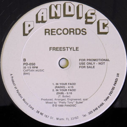 Freestyle : In Your Face (12", Promo)