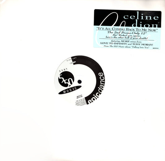 Celine Dion* : It's All Coming Back To Me Now (12", Single, Promo)