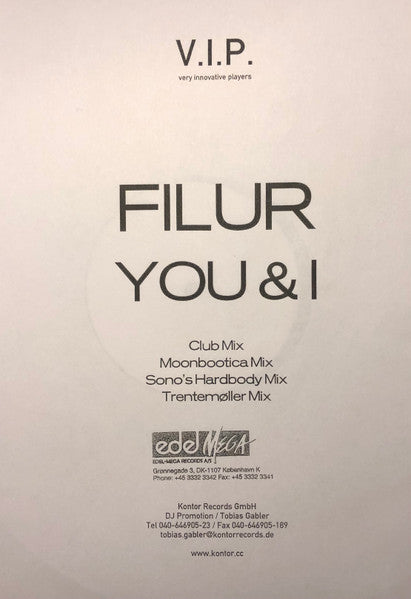 Filur : You & I (2x12")