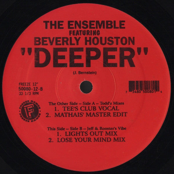 The Ensemble Featuring Beverly Houston : Deeper (12")