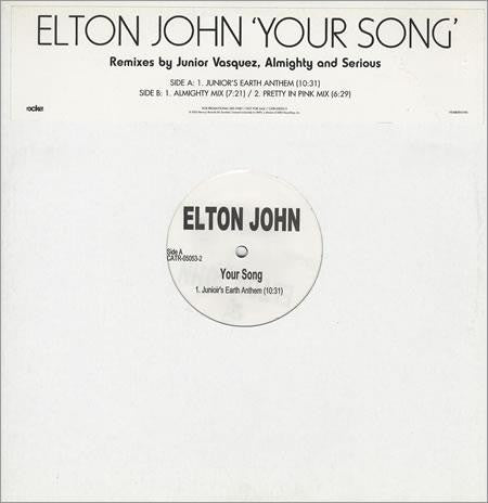 Elton John : Your Song (12", Promo)