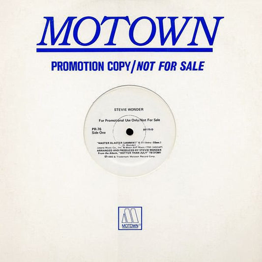 Stevie Wonder : Master Blaster (12", Promo)