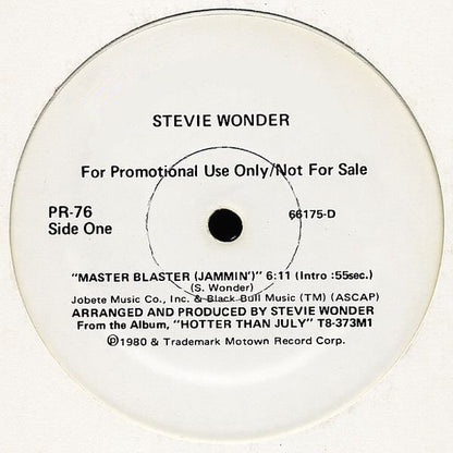 Stevie Wonder : Master Blaster (12", Promo)