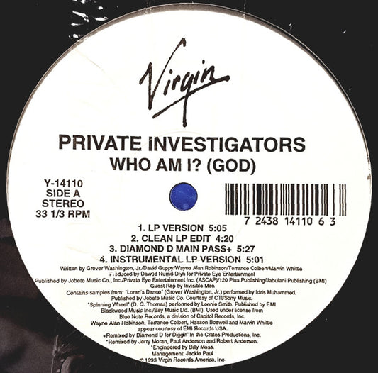Private Investigators : Who Am I? (God) (12")