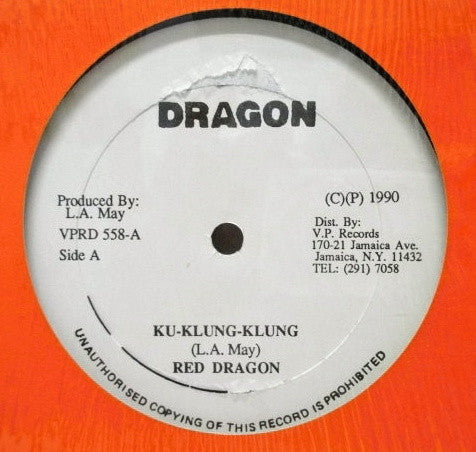 Red Dragon / George Harris (4) : Ku-Klung-Klung / All Out Of Love (12")