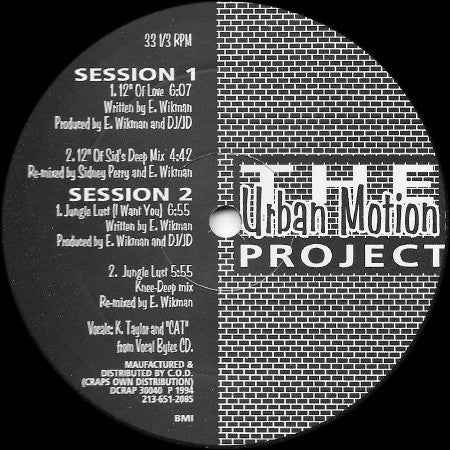 The Urban Motion Project : Session 1 + 2 (12")