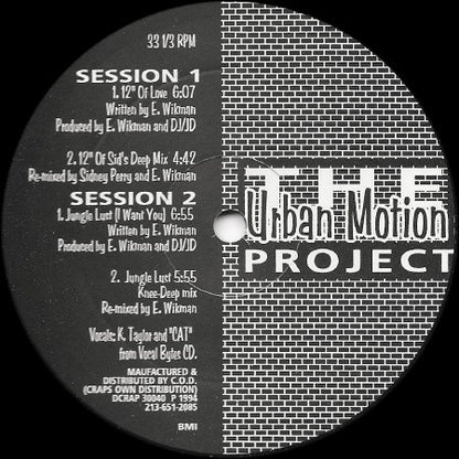The Urban Motion Project : Session 1 + 2 (12")