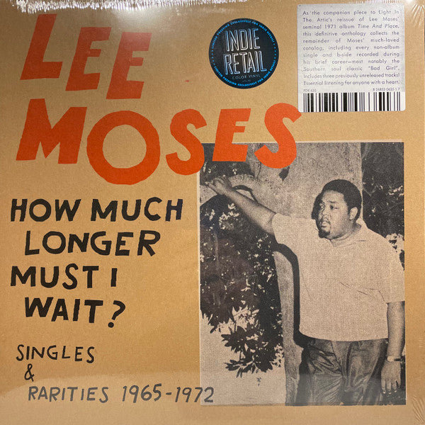 Lee Moses : How Much Longer Must I Wait? Singles & Rarities 1965-1972 (LP, Comp, Ltd, RM, Red)