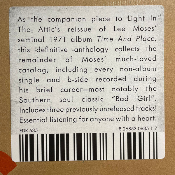 Lee Moses : How Much Longer Must I Wait? Singles & Rarities 1965-1972 (LP, Comp, Ltd, RM, Red)