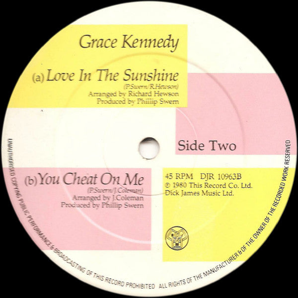 Grace Kennedy : I'm Starting Again (12")