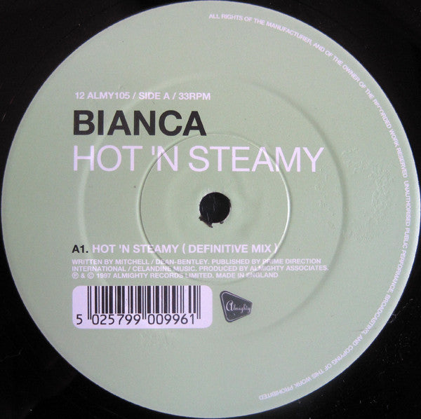 Bianca (6) : Hot 'n Steamy (12")