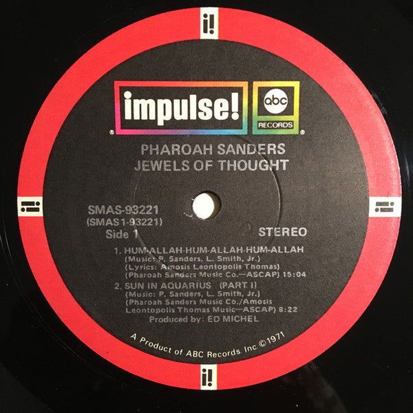 Pharoah Sanders : Jewels Of Thought (LP, Album, Club, RE, Gat)