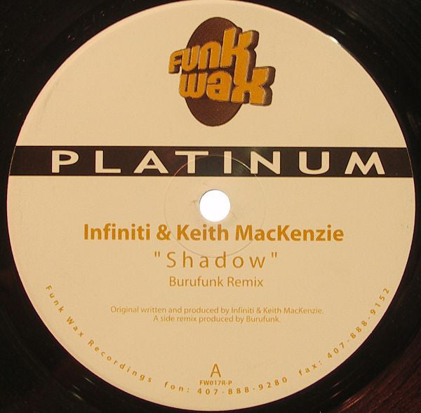 DJ Infiniti & Keith Mackenzie : Shadow (12", Dis)