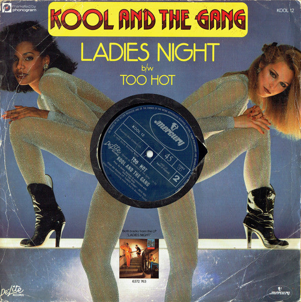 Kool & The Gang : Ladies Night b/w Too Hot (12", Single)