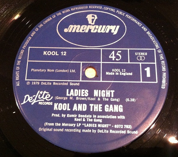 Kool & The Gang : Ladies Night b/w Too Hot (12", Single)