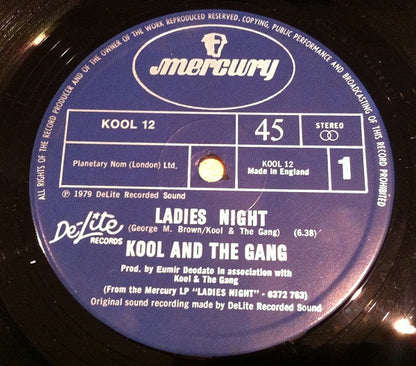 Kool & The Gang : Ladies Night b/w Too Hot (12", Single)