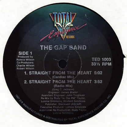 The Gap Band : Straight From The Heart (12", Pic)