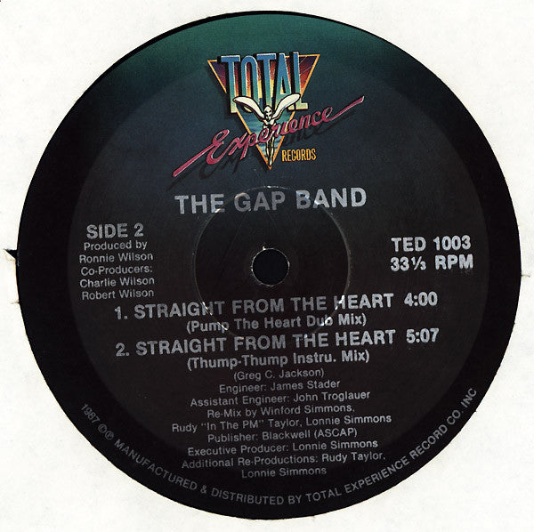 The Gap Band : Straight From The Heart (12", Pic)