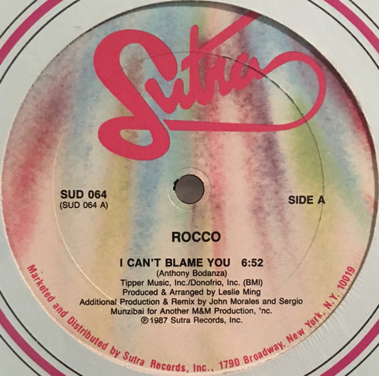 Rocco (6) : I Can't Blame You (12")