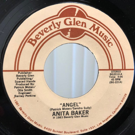 Anita Baker : Angel (7", Single, Styrene)