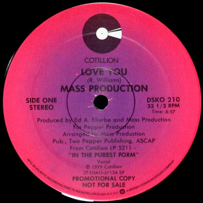 Mass Production : Love You (12", Promo)
