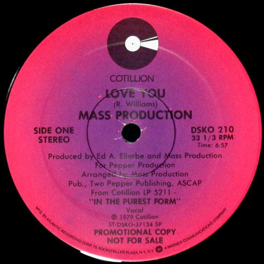 Mass Production : Love You (12", Promo)