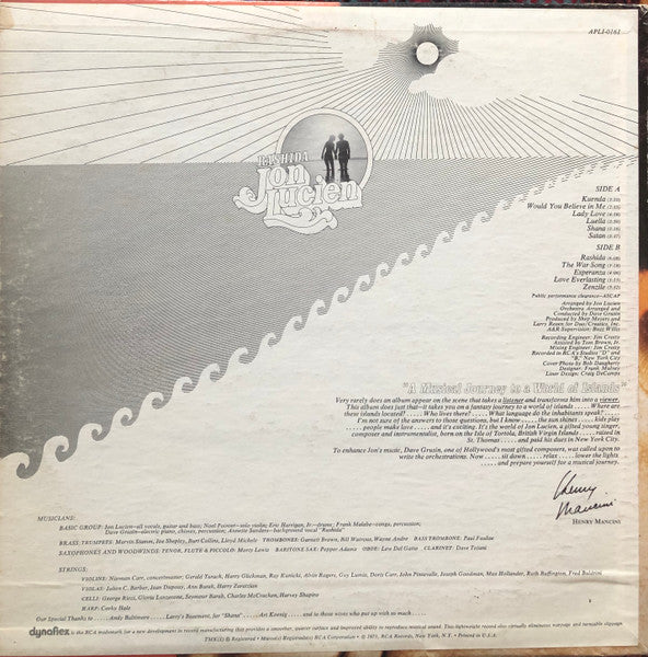 Jon Lucien : Rashida (LP, Album, RE, Ind)