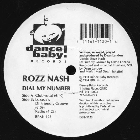 Rozz Nash : Dial My Number (12")