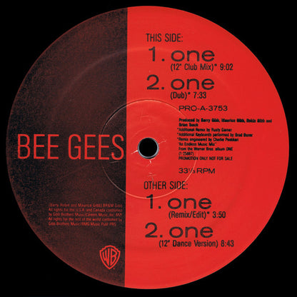 Bee Gees : One (12", Promo)