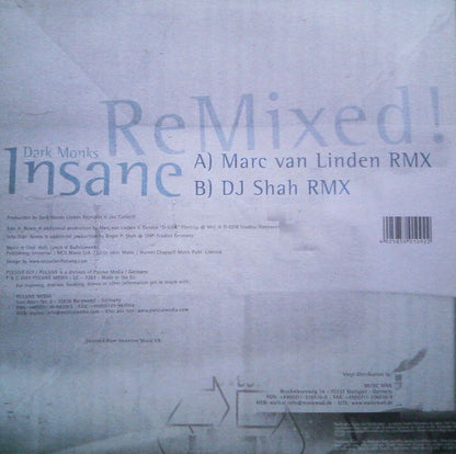 Dark Monks : Insane ReMixed! (12")
