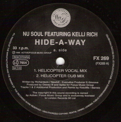 Nu Soul Featuring Kelli Rich : Hide-A-Way (12")