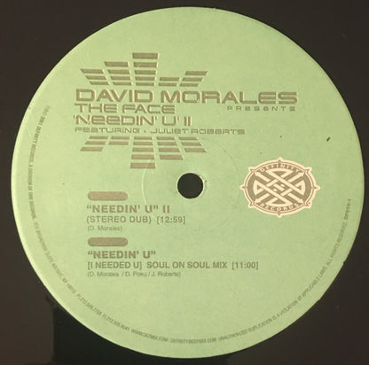 David Morales Presents The Face (3) Featuring Juliet Roberts : Needin' U II (2x12", Maxi)