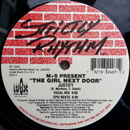 M&S Present The Girl Next Door : Justify (12")