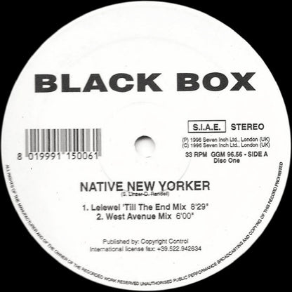 Black Box : Native New Yorker (Dance Mixes) (2x12", Maxi, Ltd, Promo)