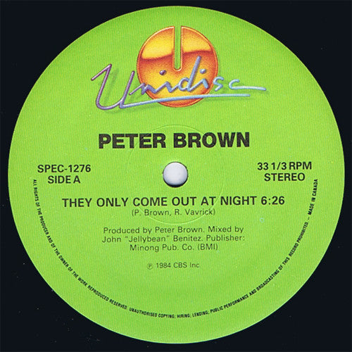 Peter Brown (2) / Lene Lovich / The O'Jays : They Only Come Out At Night / Lucky Number / Love Train (12", Gre)