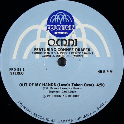 Omni (2) Featuring Connee Draper : Out Of My Hands (Love's Taken Over) (12")