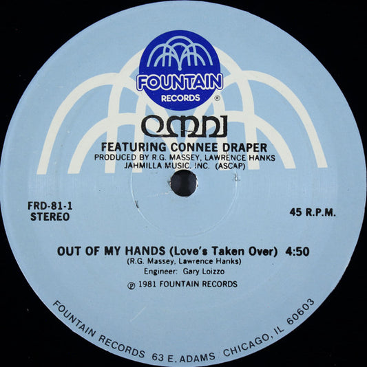 Omni (2) Featuring Connee Draper : Out Of My Hands (Love's Taken Over) (12")