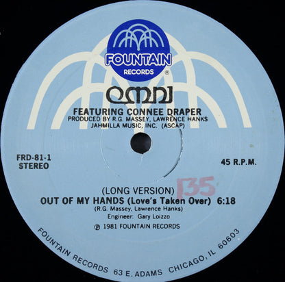 Omni (2) Featuring Connee Draper : Out Of My Hands (Love's Taken Over) (12")