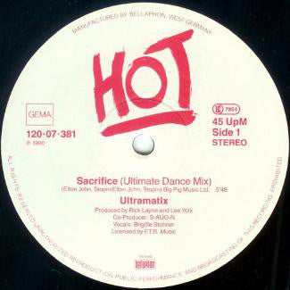 Ultramatix : Sacrifice (12")