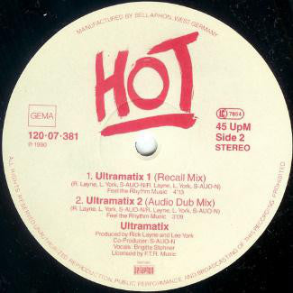 Ultramatix : Sacrifice (12")