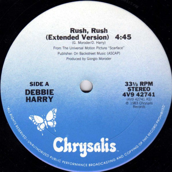Debbie Harry* : Rush Rush (Special Extended Remix) (12")