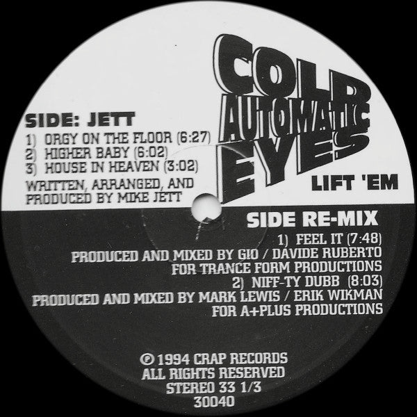 Cold Automatic Eyes : Lift 'Em (12")