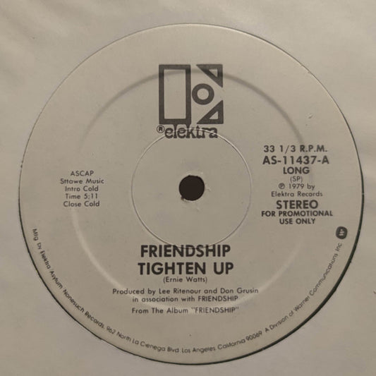 Friendship (3) : Tighten Up (12", Promo)
