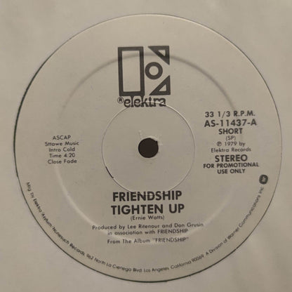 Friendship (3) : Tighten Up (12", Promo)