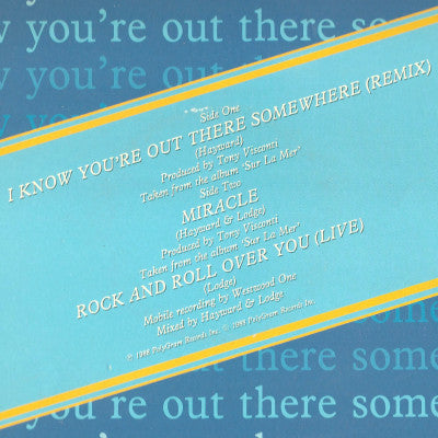 Moody Blues* : I Know You're Out There Somewhere (12")
