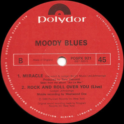 Moody Blues* : I Know You're Out There Somewhere (12")