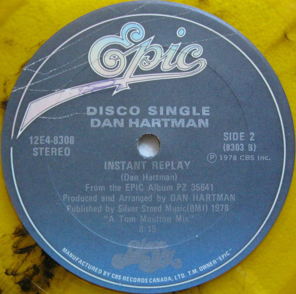 Dan Hartman : Countdown/This Is It / Instant Replay (12", Yel)