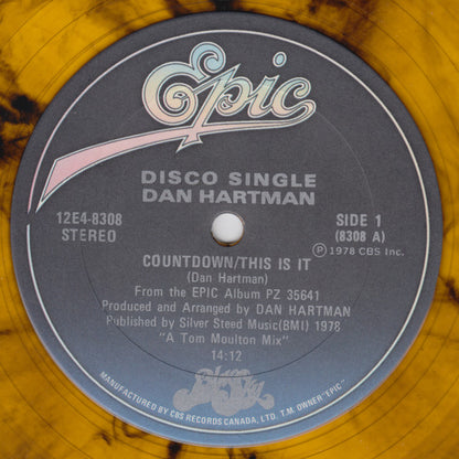 Dan Hartman : Countdown/This Is It / Instant Replay (12", Yel)
