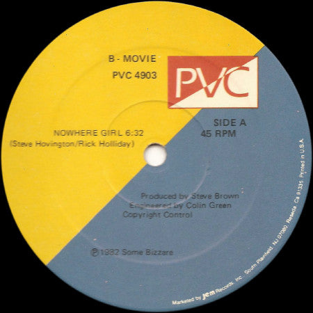 B-Movie : Nowhere Girl (12", Single, Hub)