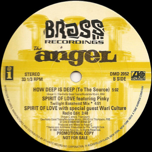 The Angel : Spirit Of Love (12", Promo, SRC)
